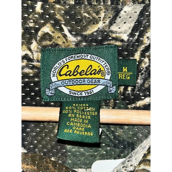 Cabela’s Seclusion 3D Camo Shirt Men’s M Reg VTG Deadstock NWT Hunting Outdoor - Picture 6 of 9